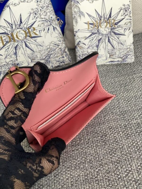 Replica Dior Saddle Flap Card Holder - near-authentic luxury replica handbag