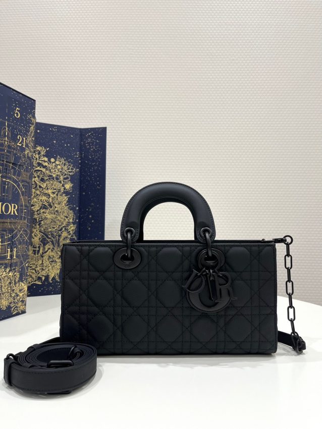 Replica Dior Lady D-Joy  Large Bag  Black Matte - Best Fake Designer Bags