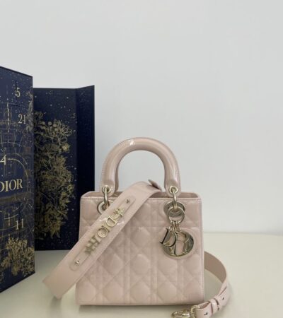 Replica Lady Dior Patent Pink ABC - Best Fake Designer Bags