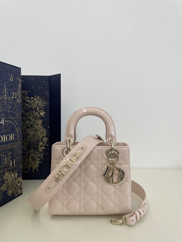 Replica Lady Dior Patent Pink ABC - Best Fake Designer Bags