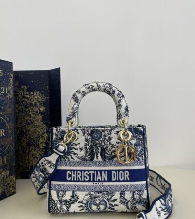 Replica Lady Dior  D-Lite Blue Zodiac - Best Fake Designer Bags