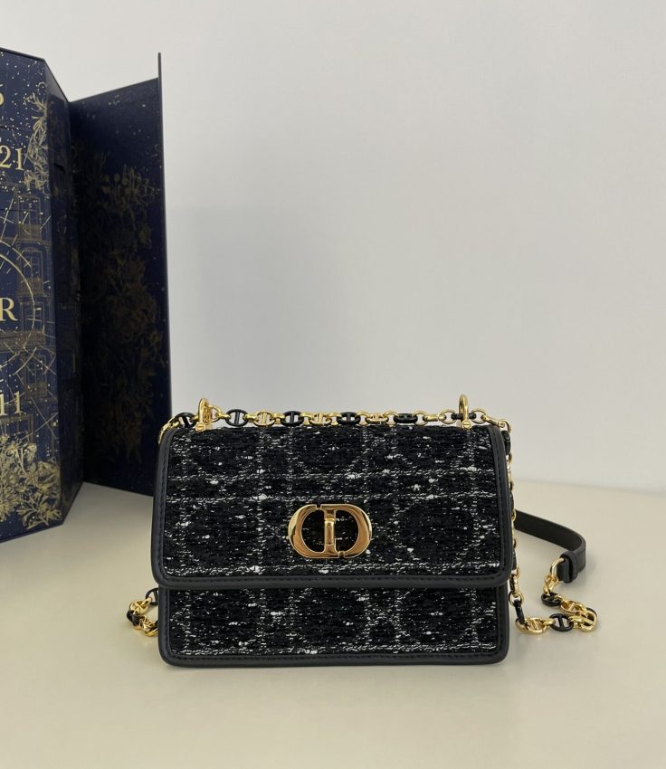 Replica Dior Miss Caro Black Wool - Best Fake Designer Bags