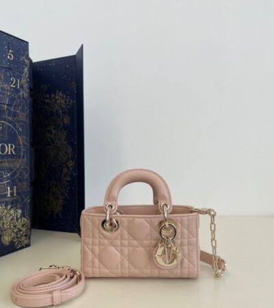 Replica Dior Lady D-Joy Mini Bag Pink - Best Fake Designer Bags