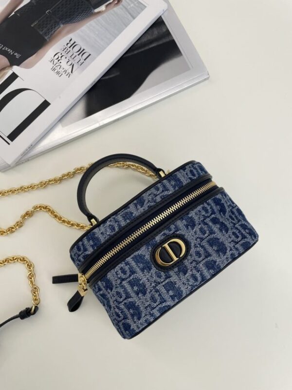 Replica Dior 30 Montaigne Vanity Denim Blue - Best Fake Designer Bags
