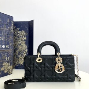 Replica Dior Lady D-Joy Large Bag Black New - Best Fake Designer Bags