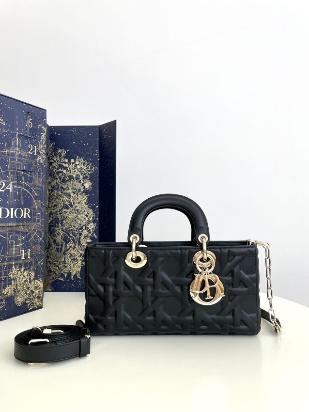 Replica Dior Lady D-Joy Large Bag Black New - Best Fake Designer Bags