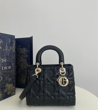 Replica Lady Dior Large Black New - Best Fake Designer Bags