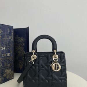 Replica Lady Dior Medium Black - Best Fake Designer Bags