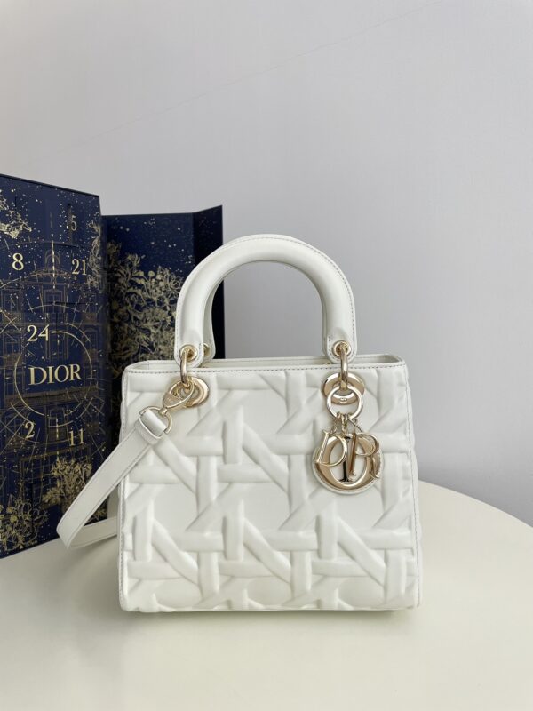 Replica Lady Dior Medium White - Best Fake Designer Bags