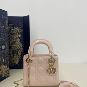 Replica Lady Dior Mini Pink Patent - Best Fake Designer Bags