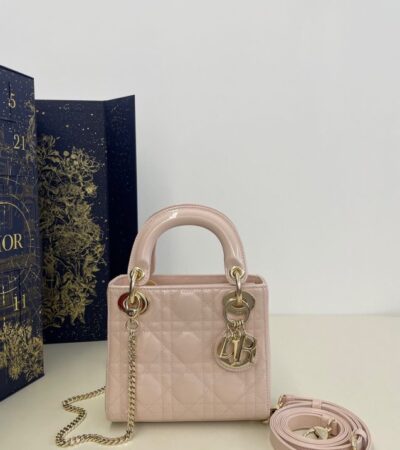 Replica Lady Dior Mini Pink Patent - Best Fake Designer Bags