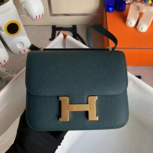 Replica Hermes Constance 18cm Dark Green - Best Fake Designer Bags