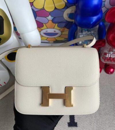 Replica Hermes Constance 18cm White - Best Fake Designer Bags
