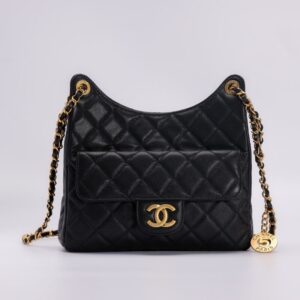 Replica CHANEL Hobo Medium Black - Best Fake Designer Bags