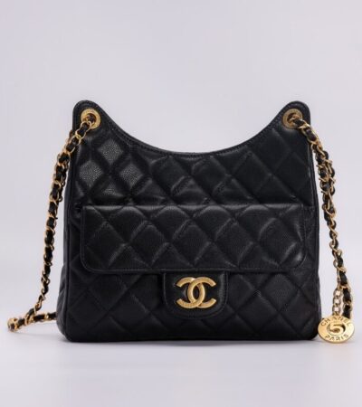 Replica CHANEL Hobo Medium Black - Best Fake Designer Bags
