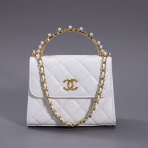 Replica CHANEL 23B Pearl White Handle Bag - Best Fake Designer Bags