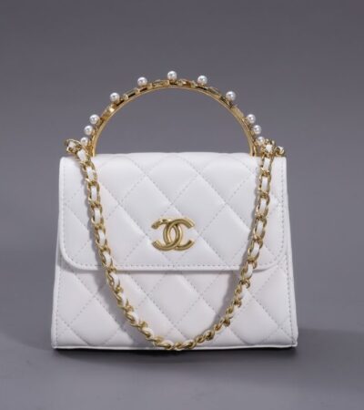 Replica CHANEL 23B Pearl White Handle Bag - Best Fake Designer Bags