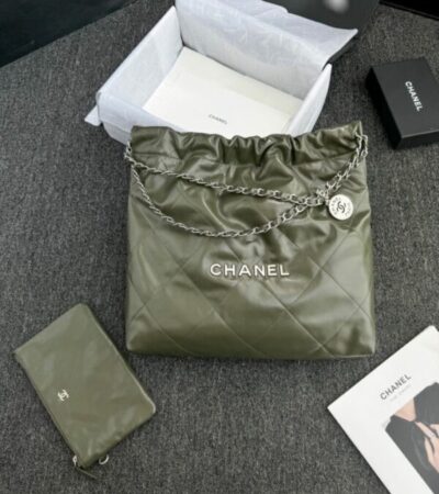 Replica CHANEL 22 Medium Handbag Pink Greed - Best Fake Designer Bags