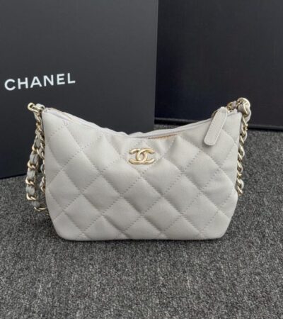 Replica CHANEL 24p Dumpling Bag Gray - Best Fake Designer Bags