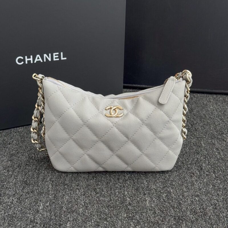 Replica CHANEL 24p Dumpling Bag Gray - Best Fake Designer Bags