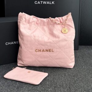 Replica CHANEL 22 Medium Handbag Pink - Best Fake Designer Bags