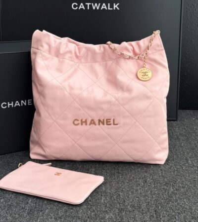Replica CHANEL 22 Medium Handbag Pink - Best Fake Designer Bags