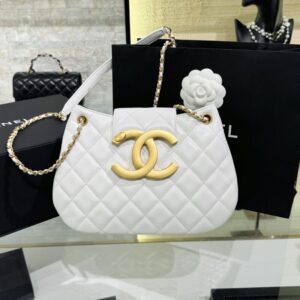 Replica CHANEL 24c Round Shoulder Bag White - Best Fake Designer Bags
