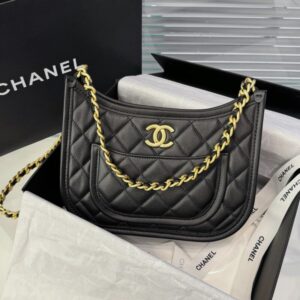 Replica CHANEL 24s Hobo Black - Best Fake Designer Bags