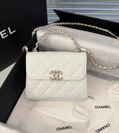 Replica CHANEL 23P Kelly Handle White - Best Fake Designer Bags