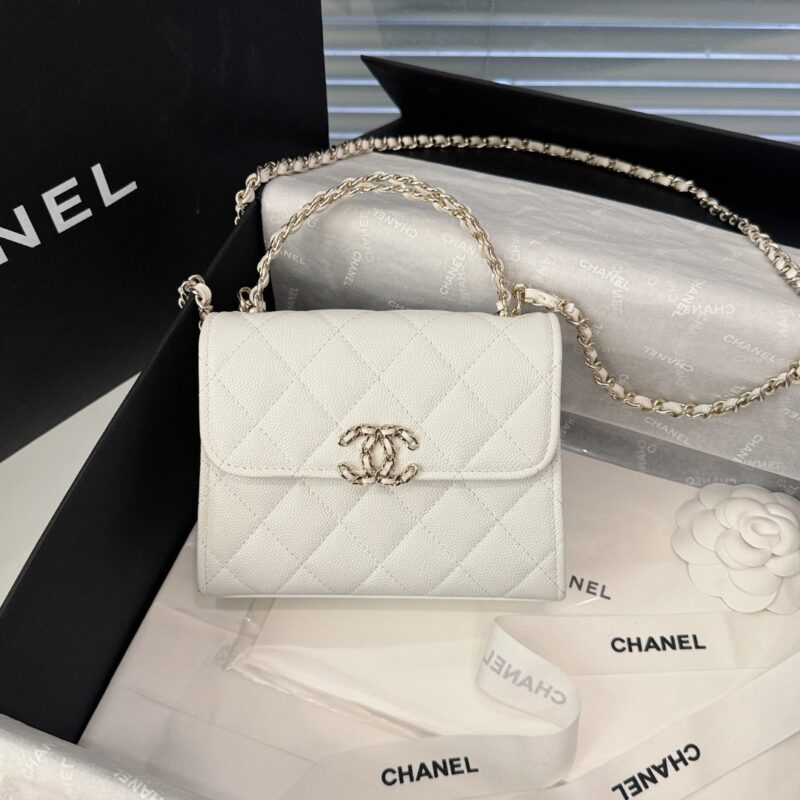 Replica CHANEL 23P Kelly Handle White - Best Fake Designer Bags