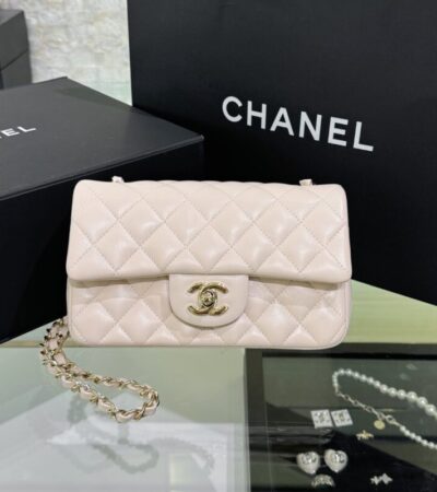 Replica CHANEL Classic Flap 20cm Beige - Best Fake Designer Bags