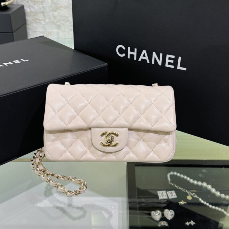 Replica CHANEL Classic Flap 20cm Beige - Best Fake Designer Bags