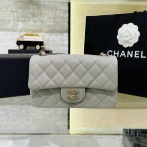Replica CHANEL Classic Flap 20cm Gray - Best Fake Designer Bags