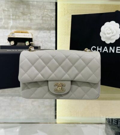 Replica CHANEL Classic Flap 20cm Gray - Best Fake Designer Bags