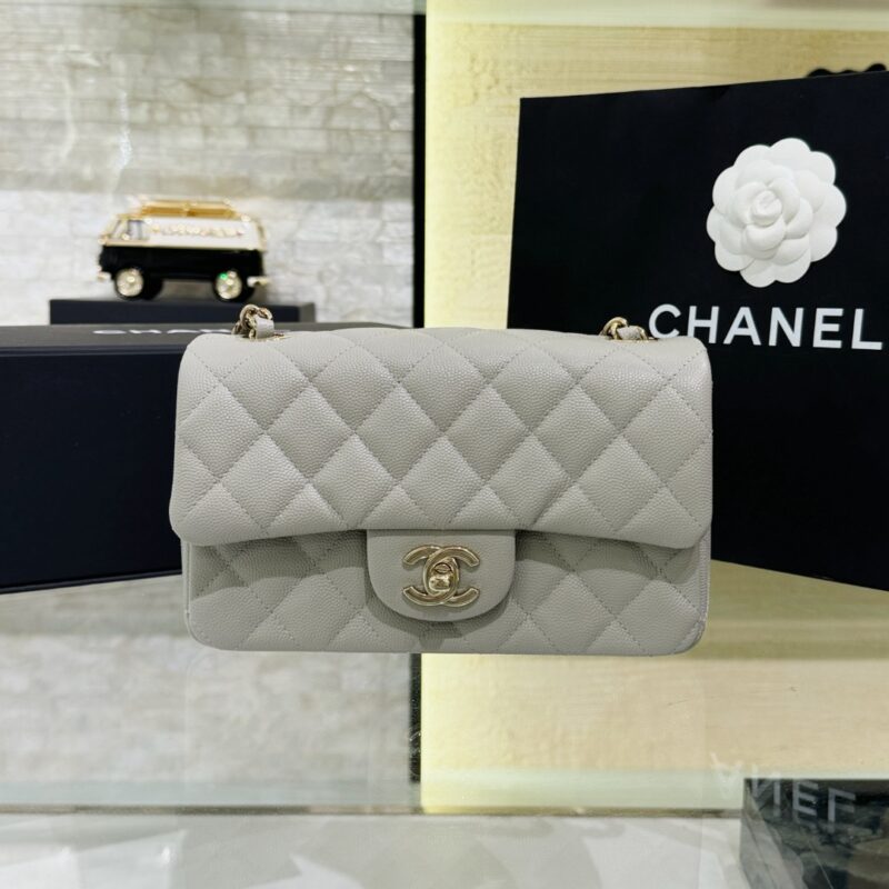 Replica CHANEL Classic Flap 20cm Gray - Best Fake Designer Bags