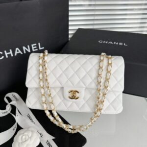 Replica CHANEL Classic Flap 25cm White - Best Fake Designer Bags