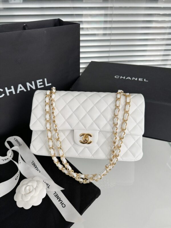 Replica CHANEL Classic Flap 25cm White - Best Fake Designer Bags