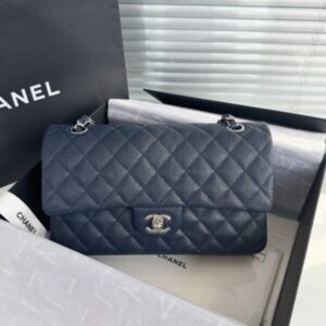 Replica CHANEL Classic Flap 25cm Dark Blue - Best Fake Designer Bags