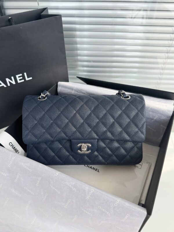 Replica CHANEL Classic Flap 25cm Dark Blue - Best Fake Designer Bags