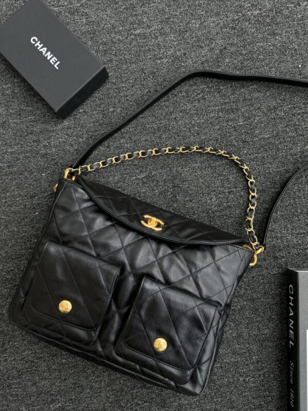 Replica CHANEL 24p  Postman Bag Small Black - Best Fake Designer Bags