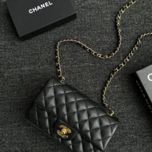 Replica CHANEL Classic Flap 20cm Black Caviar - Best Fake Designer Bags