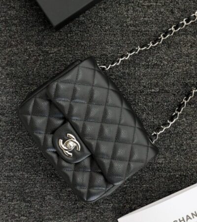 Replica CHANEL Classic Flap 17cm Silver - Best Fake Designer Bags