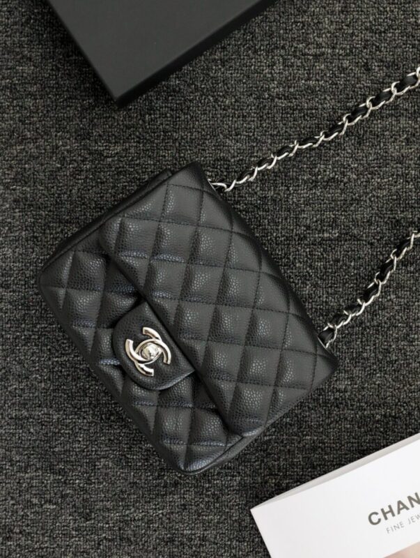 Replica CHANEL Classic Flap 17cm Silver - Best Fake Designer Bags