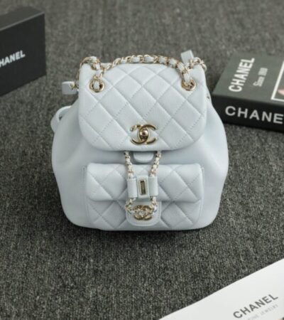 Replica CHANEL 23A Backpack Small Light Blue - Best Fake Designer Bags