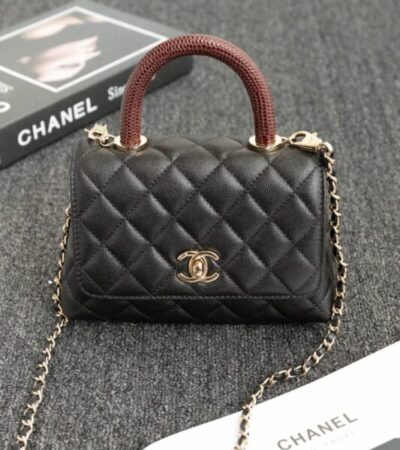 Replica CHANEL 23P Coco Lizard Handle - Best Fake Designer Bags