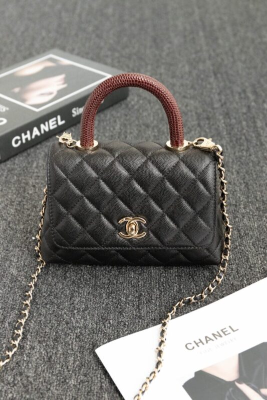 Replica CHANEL 23P Coco Lizard Handle - Best Fake Designer Bags