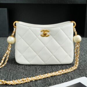 Replica CHANEL 24s Double Pearl White - Best Fake Designer Bags