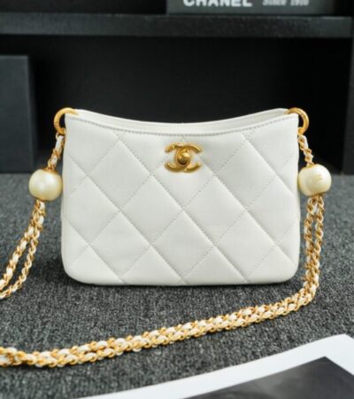 Replica CHANEL 24s Double Pearl White - Best Fake Designer Bags