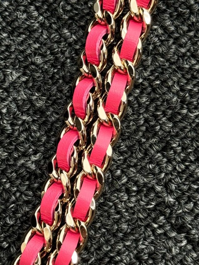 Replica CHANEL 24s Mini Horizontal Rose Red - top-tier luxury replica shoulder bag