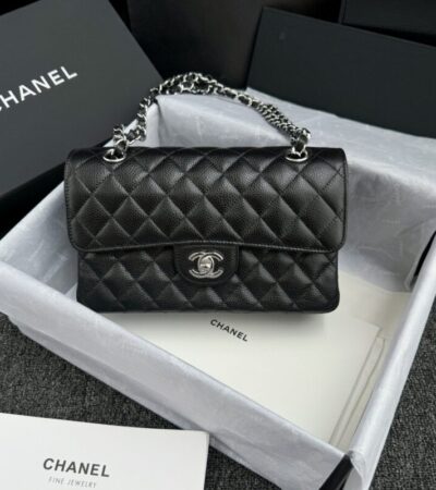 Replica CHANEL Classic Flap 23cm Black Silver - Best Fake Designer Bags